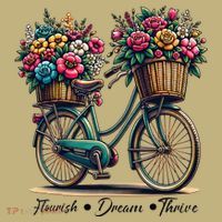 Bicycle Flower Basket Inspire Bloom Succeed Polo thumb 2