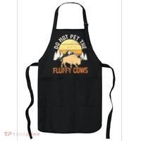Buffalo Funny Bison Do Not Pet The Fluffy Cows Apron thumb 0