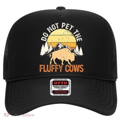 Buffalo Funny Bison Do Not Pet The Fluffy Cows Hat