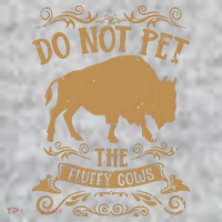 Buffalo Funny Bison Do Not Pet The Fluffy Cows The Baniff Cuffed Pom Beanie thumb 2