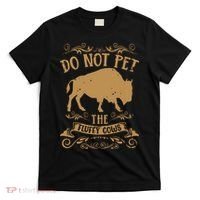 Buffalo Funny Bison Do Not Pet The Fluffy Cows T-Shirt thumb 0