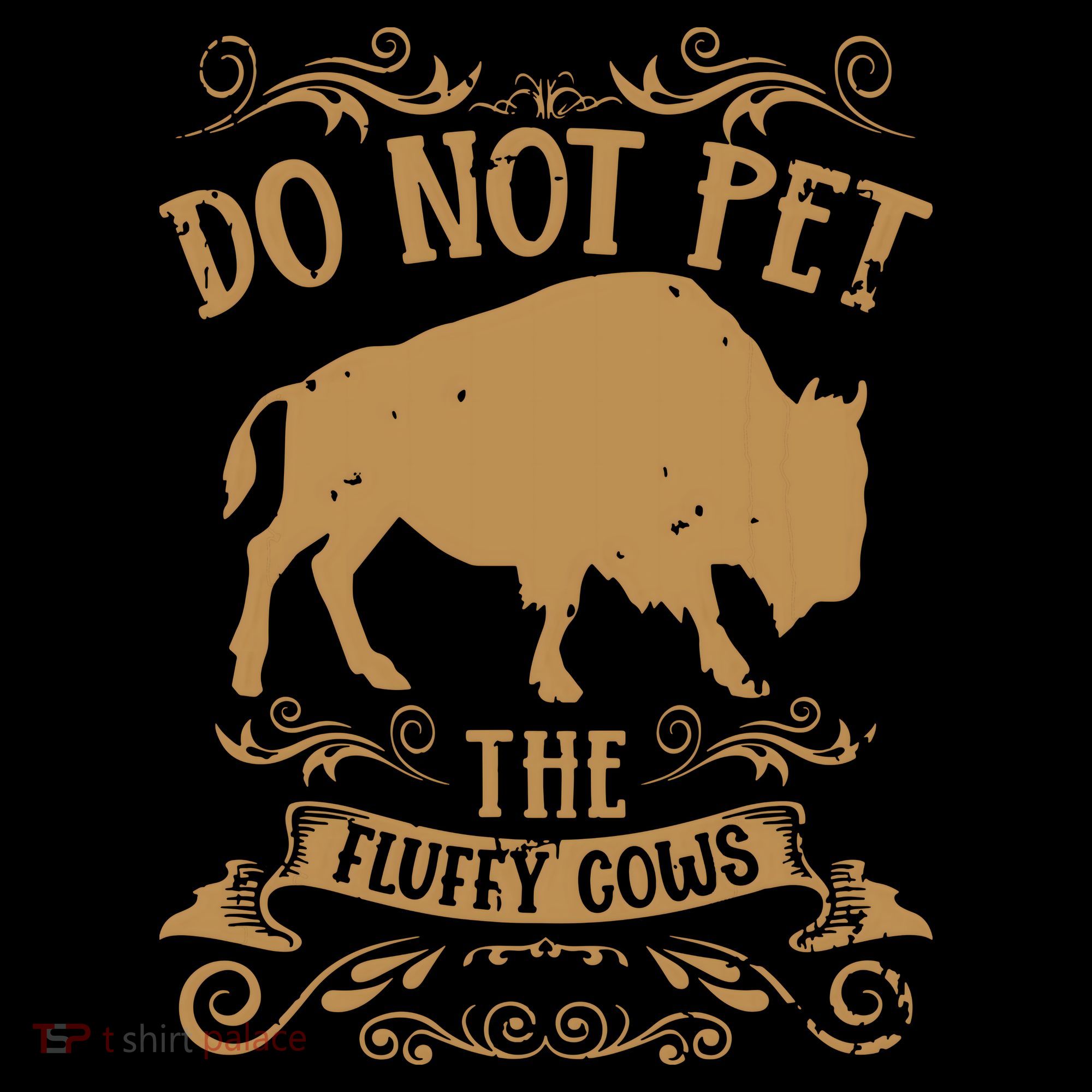 Buffalo Funny Bison Do Not Pet The Fluffy Cows Women's Hoodie