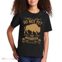 Buffalo Funny Bison Do Not Pet The Fluffy Cows Kids T-Shirt thumb 2