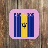 Barbados Flag Coaster thumb 0