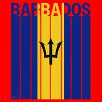 Barbados Flag Santa Hat thumb 1