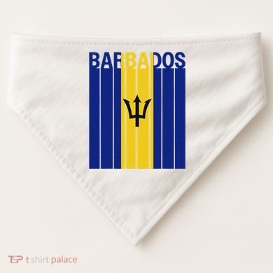 Barbados Flag USA-Made Doggie Bandana