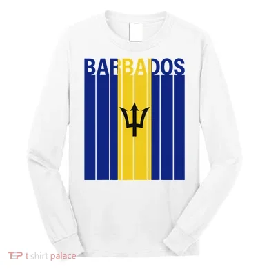 Barbados Flag Long Sleeve Shirt