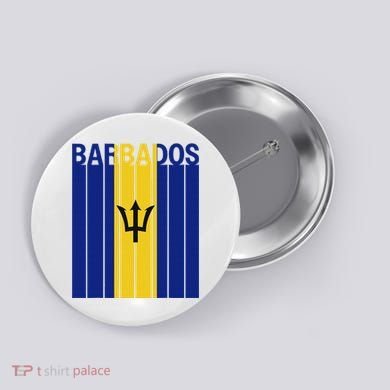 Barbados Flag Button