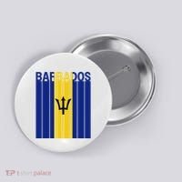 Barbados Flag Button thumb 0