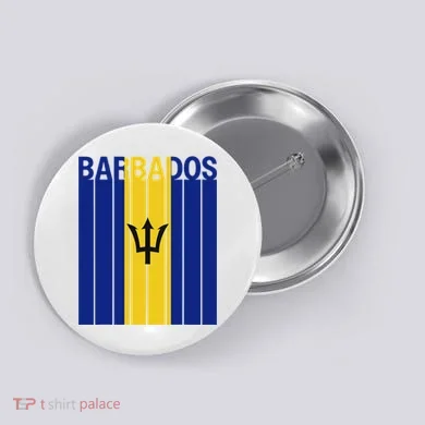Barbados Flag Button