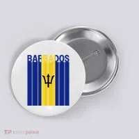 Barbados Flag Button thumb 0
