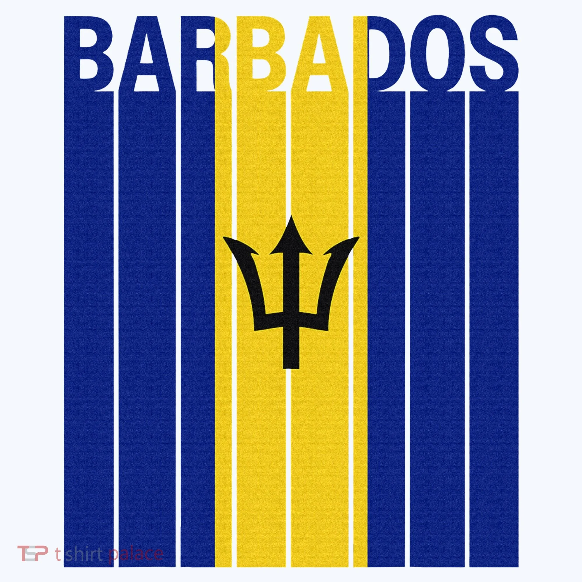 Barbados Flag Button