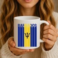 Barbados Flag Coffee Mug thumb 3