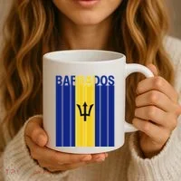 Barbados Flag Coffee Mug thumb 3