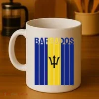 Barbados Flag Coffee Mug thumb 4