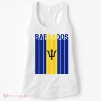 Barbados Flag Women's Tank Top thumb 0