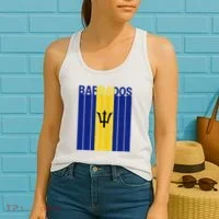 Barbados Flag Women's Tank Top thumb 2