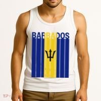 Barbados Flag Tank Top thumb 3