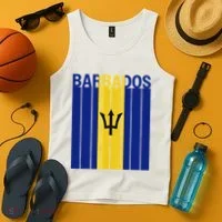 Barbados Flag Tank Top thumb 4