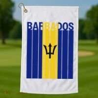 Barbados Flag Golf Towel thumb 1