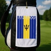 Barbados Flag Golf Towel thumb 2