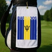 Barbados Flag Golf Towel thumb 2