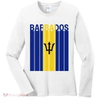 Barbados Flag Women's Long Sleeve Shirt thumb 0