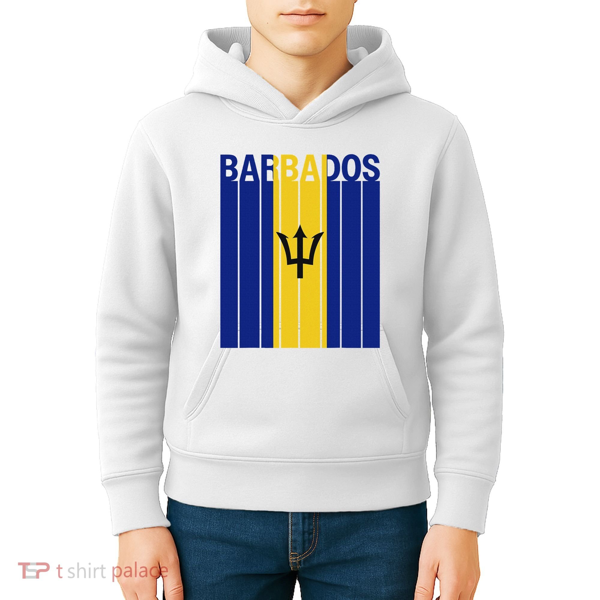 Barbados Flag Kids Hoodie