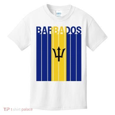 Barbados Flag Kids T-Shirt