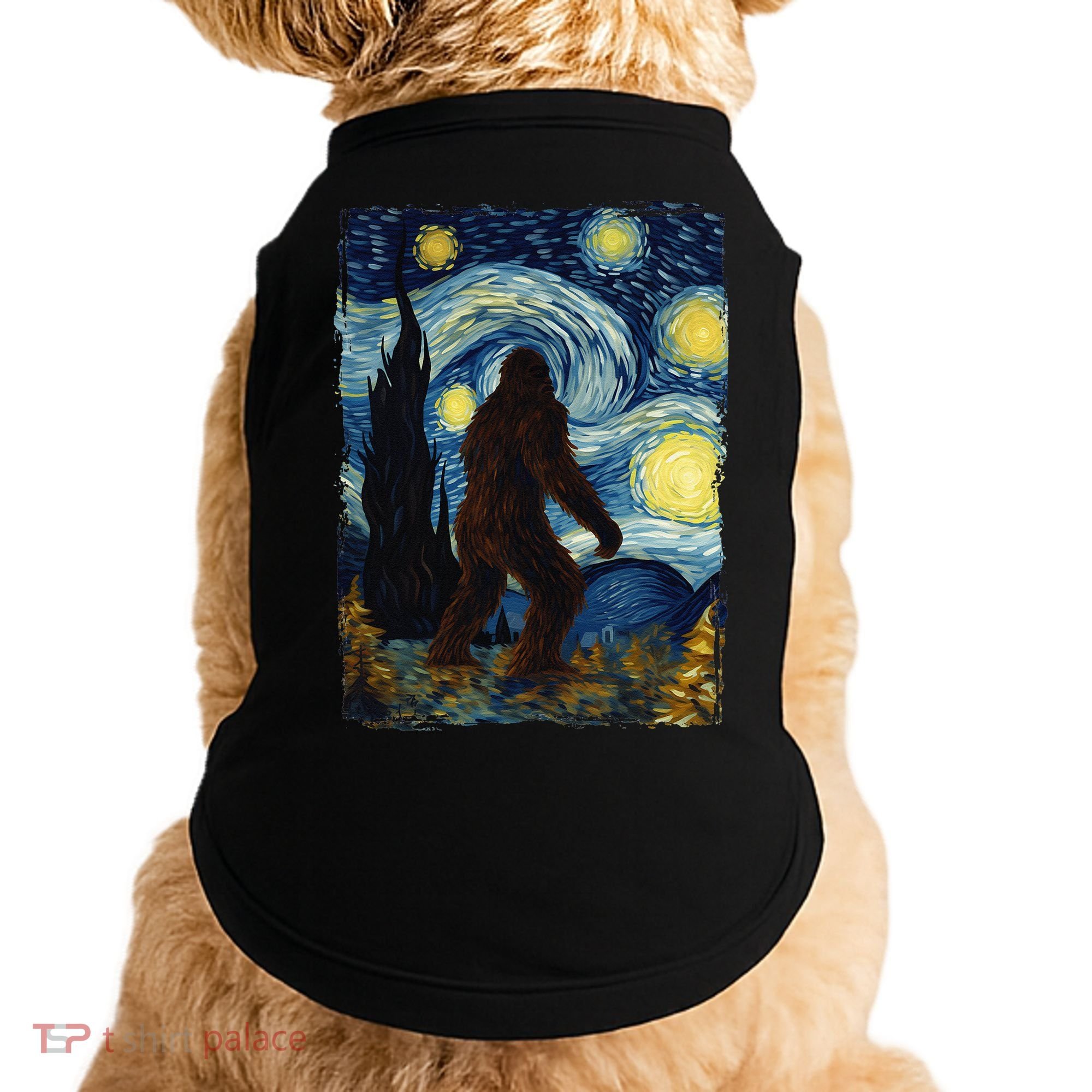 Bigfoot For  Bigfoot Starry Night Van Gogh Doggie Tank