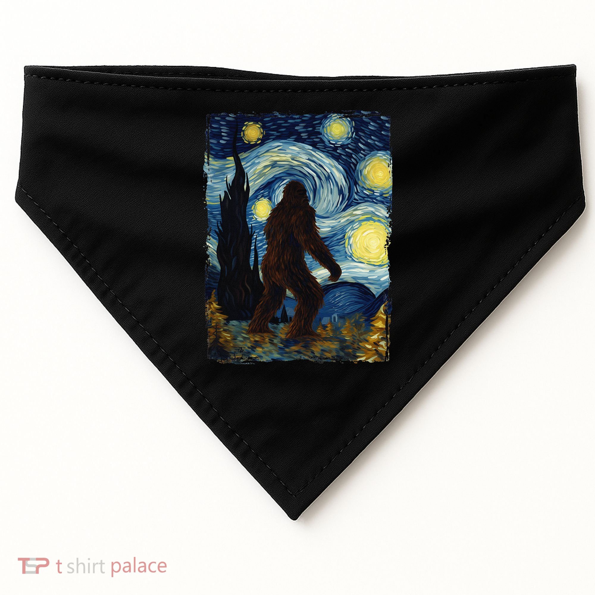 Bigfoot For  Bigfoot Starry Night Van Gogh USA-Made Doggie Bandana