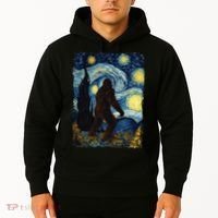 Bigfoot For  Bigfoot Starry Night Van Gogh Hoodie thumb 2
