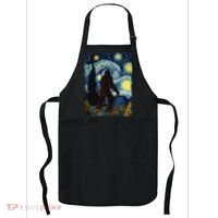 Bigfoot For  Bigfoot Starry Night Van Gogh Apron thumb 0
