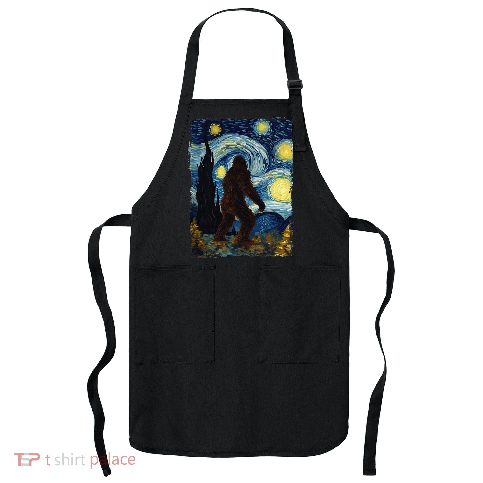 Bigfoot For  Bigfoot Starry Night Van Gogh Apron