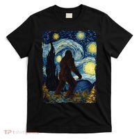 Bigfoot For  Bigfoot Starry Night Van Gogh T-Shirt thumb 0