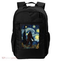 Bigfoot For  Bigfoot Starry Night Van Gogh Backpack thumb 0