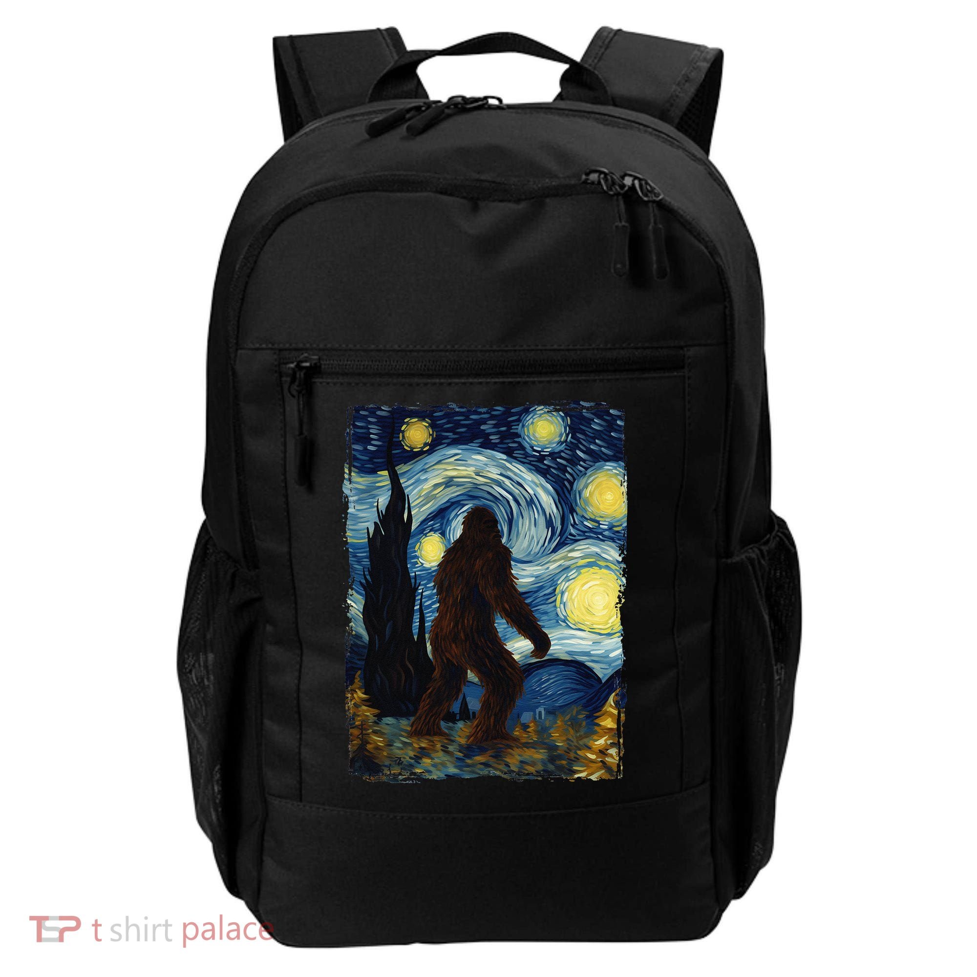 Bigfoot For  Bigfoot Starry Night Van Gogh Backpack