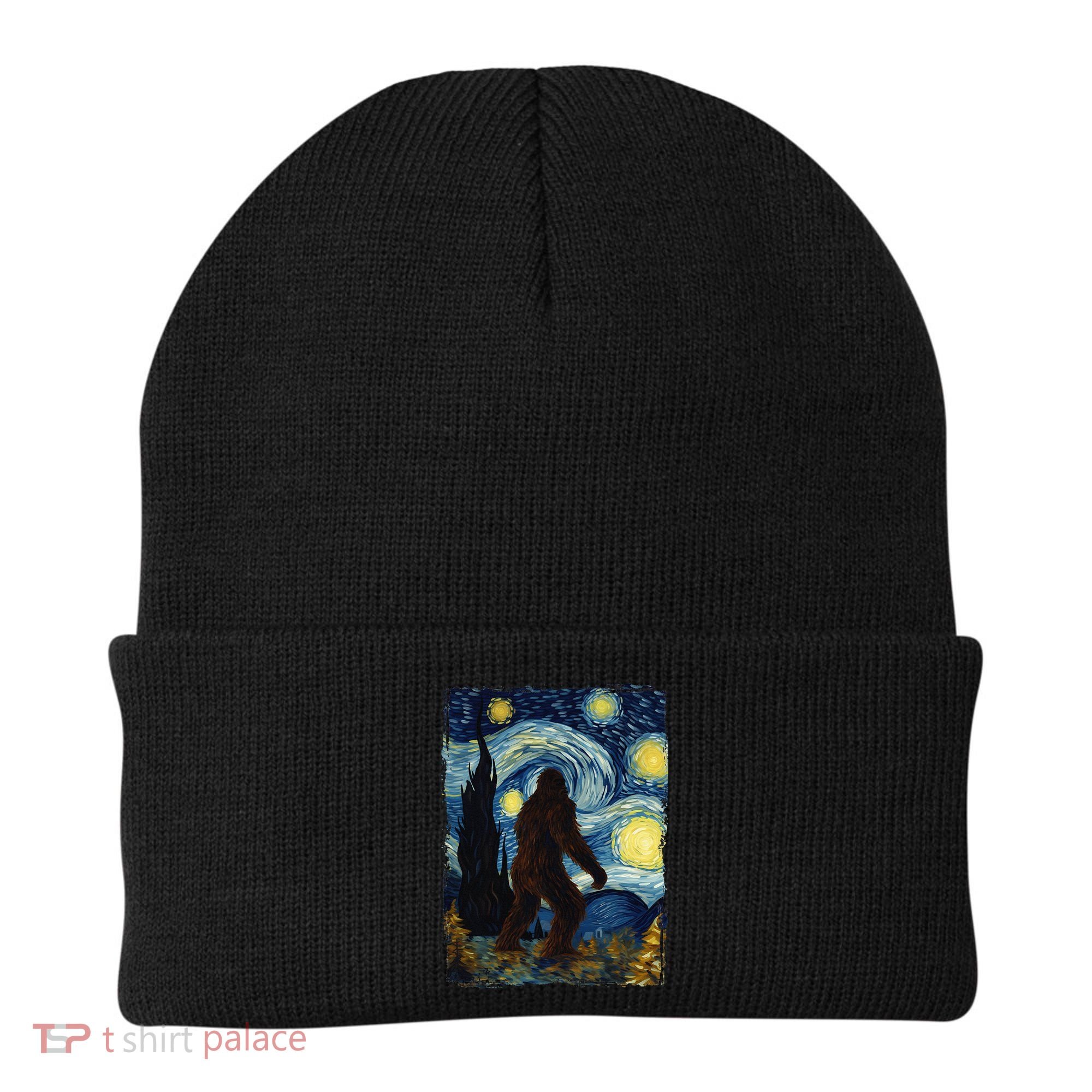 Bigfoot For  Bigfoot Starry Night Van Gogh Beanie