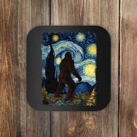 Bigfoot For  Bigfoot Starry Night Van Gogh Coaster thumb 0