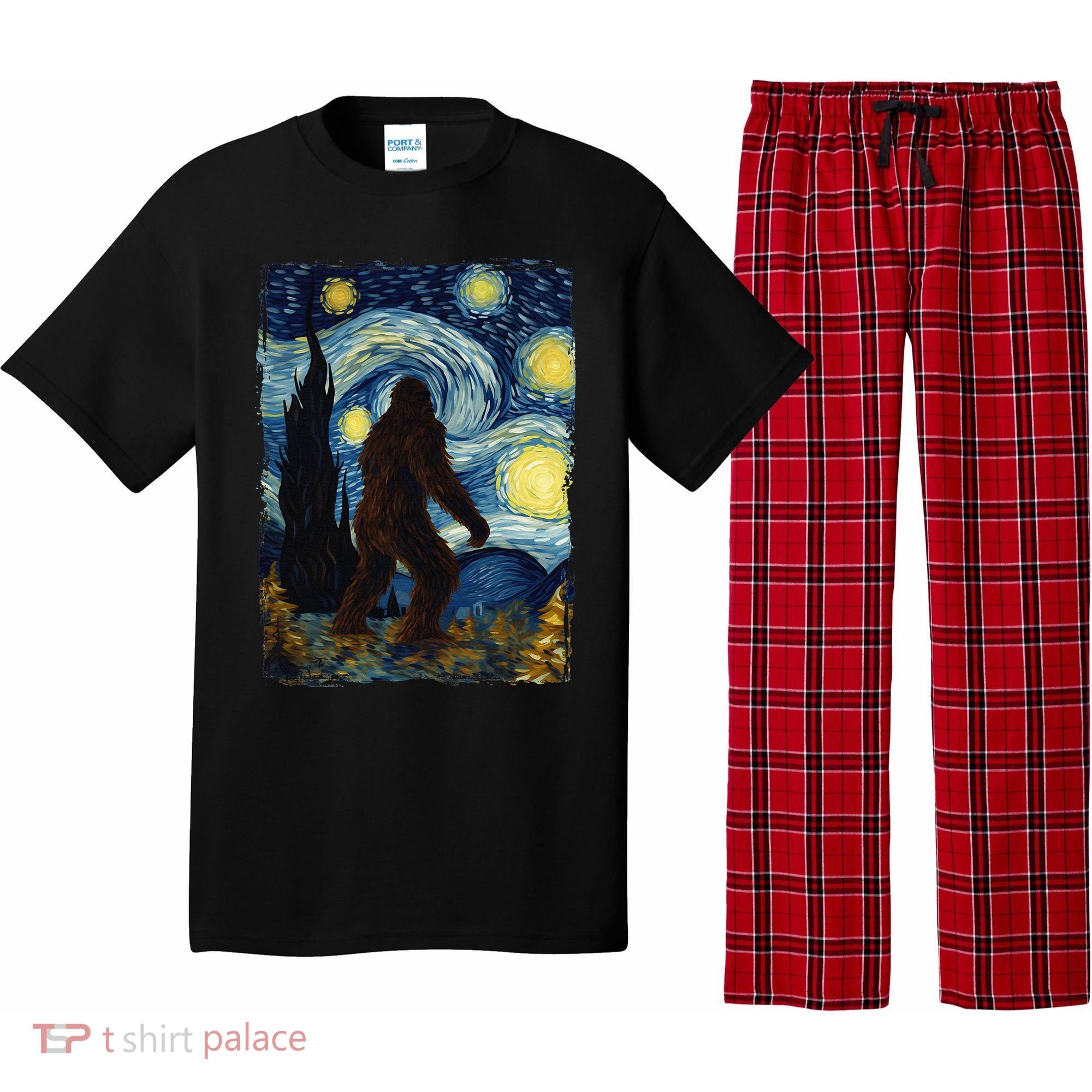 Bigfoot For  Bigfoot Starry Night Van Gogh Pajama Set