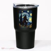 Bigfoot For  Bigfoot Starry Night Van Gogh Tumbler thumb 0
