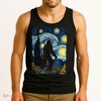 Bigfoot For  Bigfoot Starry Night Van Gogh Tank Top thumb 3