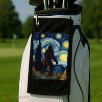 Bigfoot For  Bigfoot Starry Night Van Gogh Golf Towel thumb 2