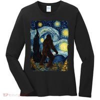 Bigfoot For  Bigfoot Starry Night Van Gogh Women's Long Sleeve Shirt thumb 0