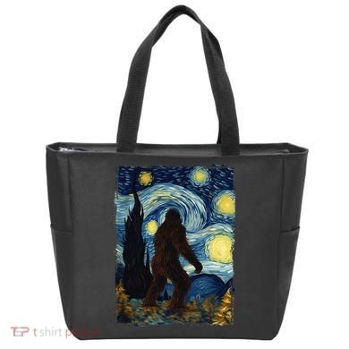 Bigfoot For  Bigfoot Starry Night Van Gogh Tote Bag