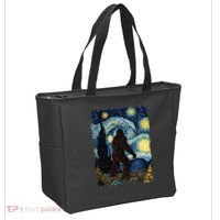Bigfoot For  Bigfoot Starry Night Van Gogh Tote Bag thumb 2
