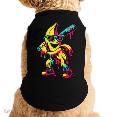 Banana Funny Baseball Drip Bananas Doggie Tank
