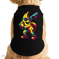 Banana Funny Baseball Drip Bananas Doggie Tank thumb 0