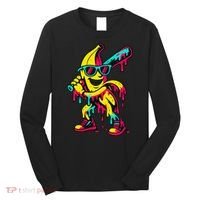 Banana Funny Baseball Drip Bananas Long Sleeve Shirt thumb 0