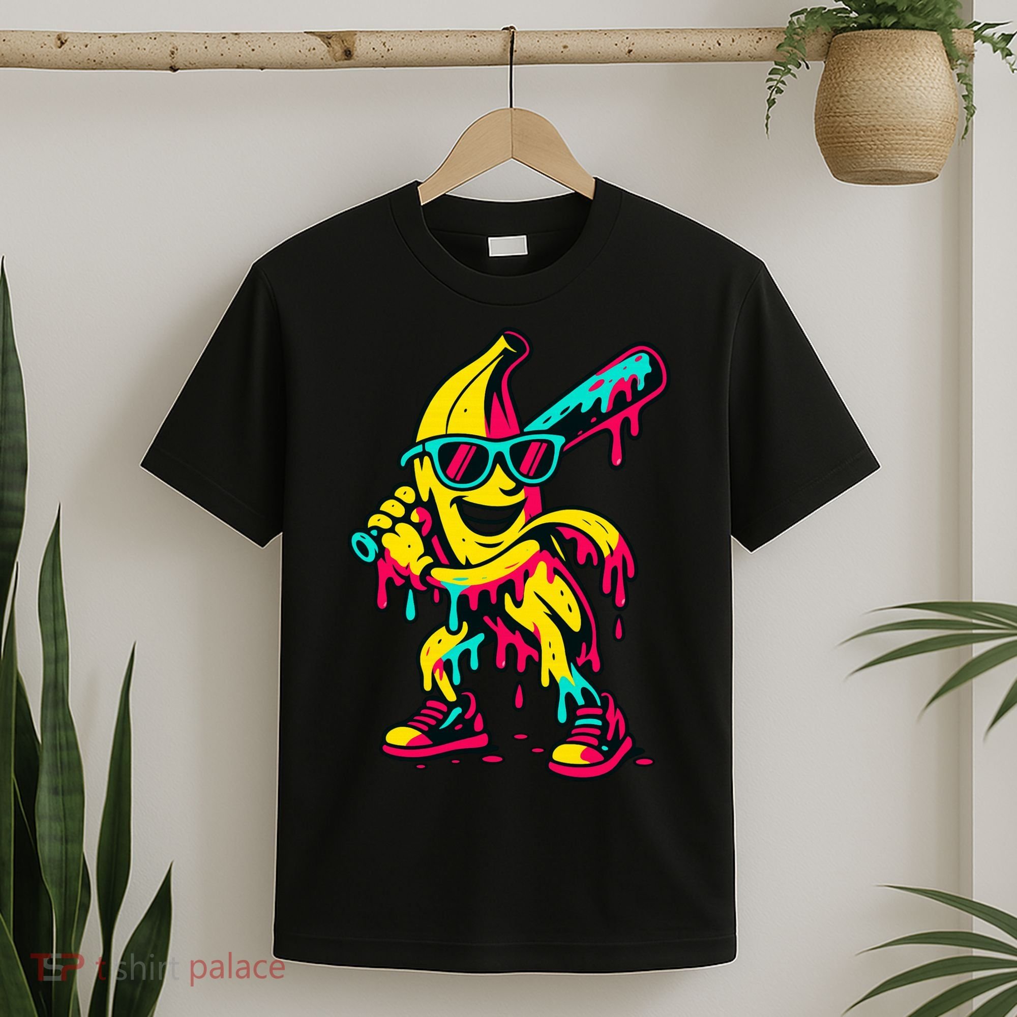 Banana Funny Baseball Drip Bananas T-Shirt